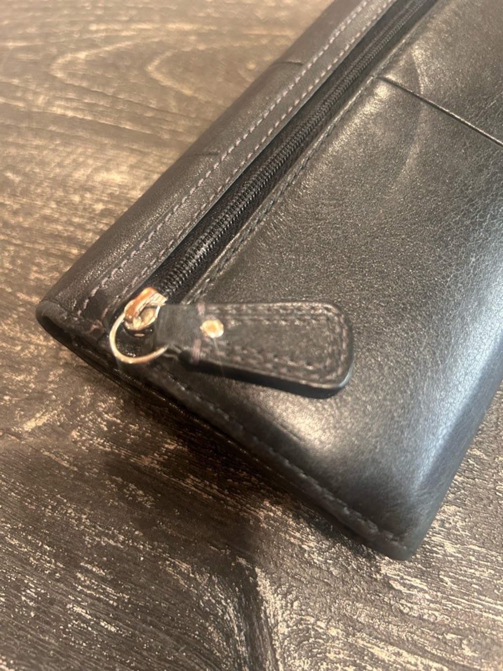 Coach Black SoHo Enamel Buckle Trifold Wallet - Picture 7 of 14